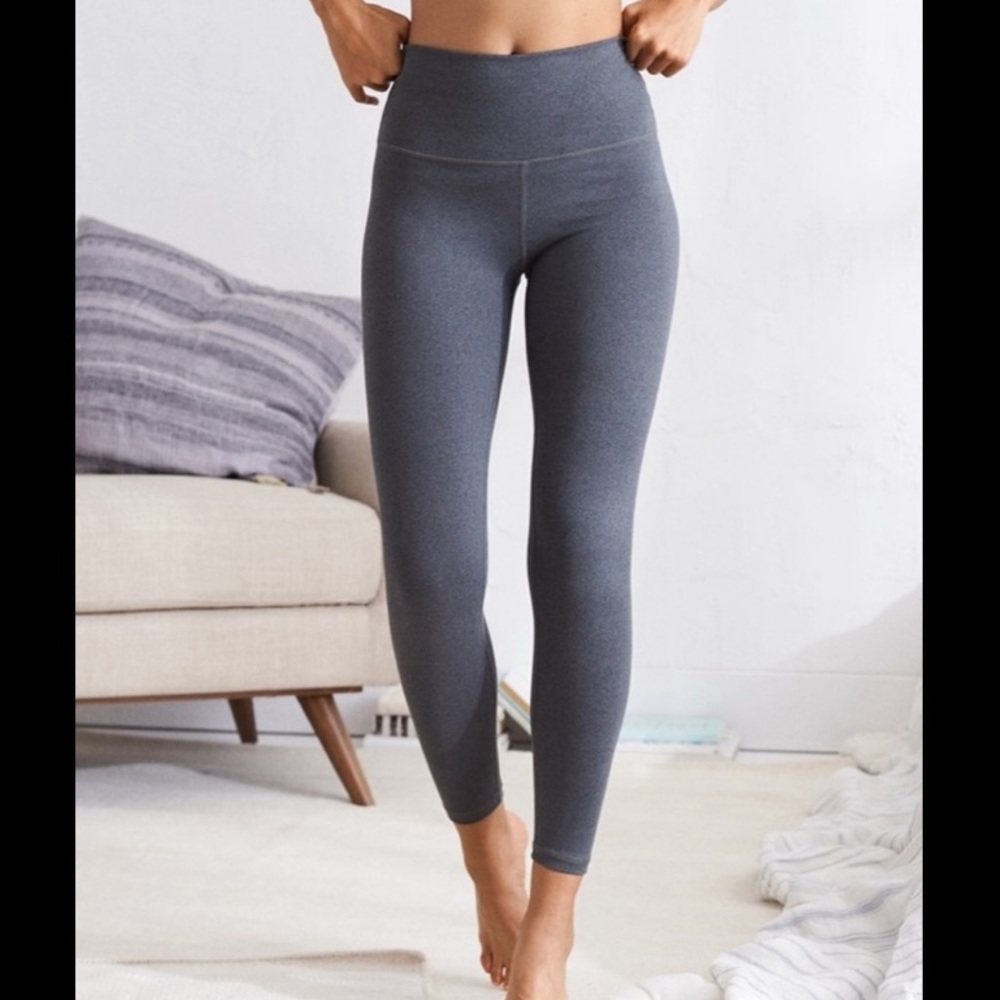 Aerie American Eagle Women Small Gray Chill Play Move High Rise Leggings